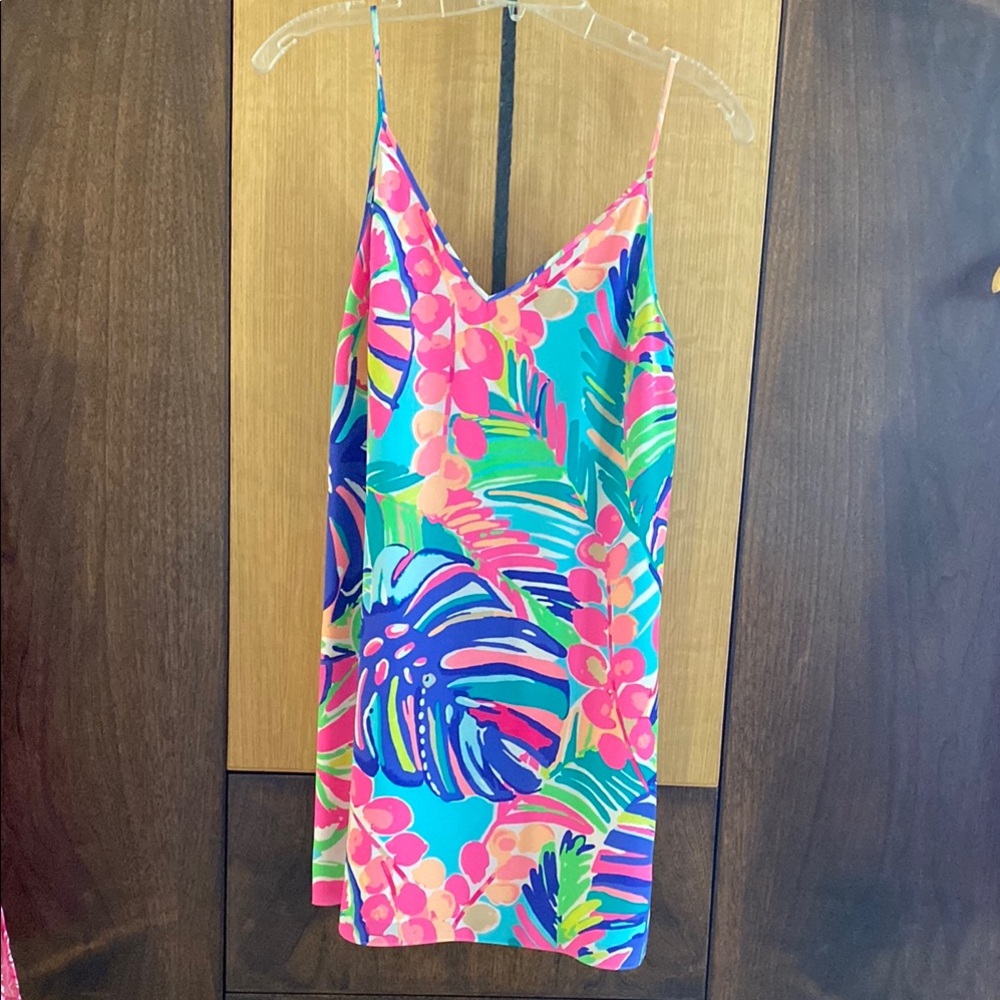 Colorful Tropical Print Dress